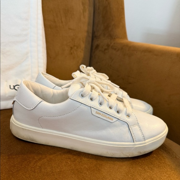 Sam Edelman White Sneakers 
Size 9 
Good condition - Picture 1 of 6